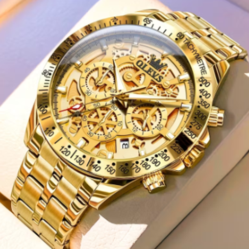 OLEVS Chronograph Watch gold